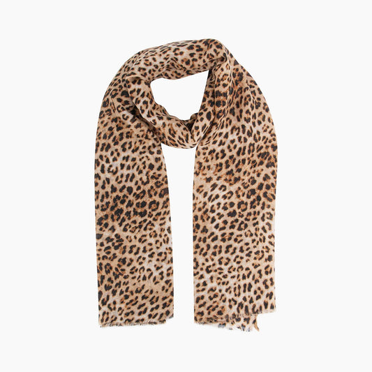 Sarta Accessories - Odessa Lightweight Scarf - Neutral, Leopard