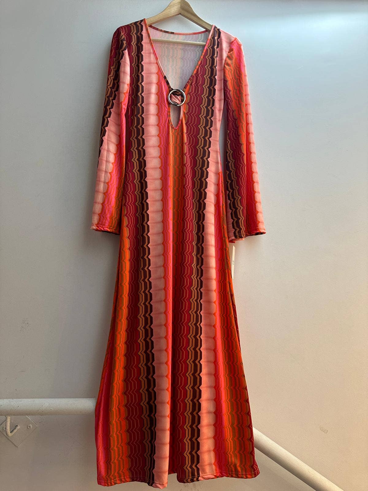 LORIANE - 6758 Printed long dress