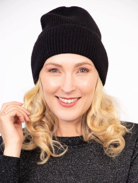 Sarta Accessories - Noelle Beanie Hat - Black
