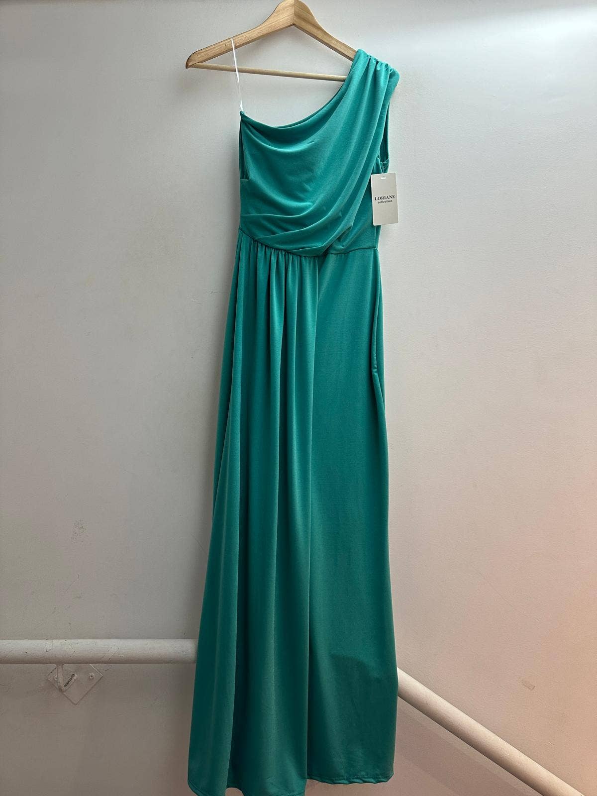LORIANE - 6223 - Long plain, sleeveless dress